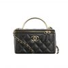 Chanel Clutch With Chain Lambskin Black 16Cm Ap4046 B17687 94305