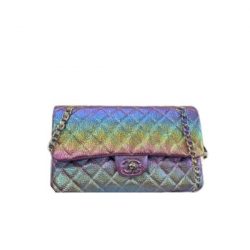 Chanel Metallic Small Flap Bag With Top Handle Multicolor 25Cm