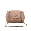 Chanel Mix Accordion Cc Flap Bag Quilted Glazed Calfskin Pink 23Cm