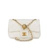Chanel Quilted Mini Cc Rectangular Flap Bag 20Cm White