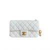Chanel Classic Small Handbag White 20Cm Ap1787