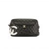 Chanel Cambon Camera Bag Quilted Leather Black 26Cm