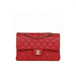 Chanel Classic Small Flap Bag Dark Red Caviar 26Cm