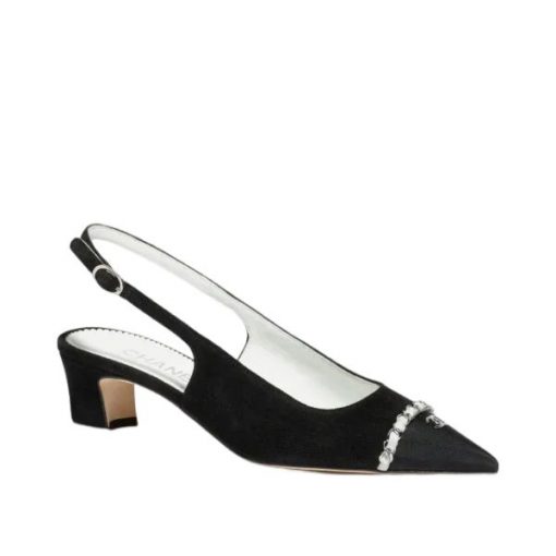 Chanel Slingbacks Black G39643 Y56380 K5796