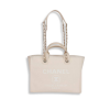 Small Deauville Shopping Bag White Boucle Light Gold Hardware