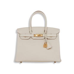 Hermes Birkin 30 Craie Togo Gold Hardware