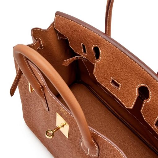 Hermes Birkin 30 Gold Togo Gold Hardware - Image 6