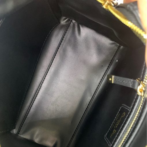 Dior Groove 20 Bag Macrocannage Calfskin Black 20Cm M1364Ubol M900 - Image 9