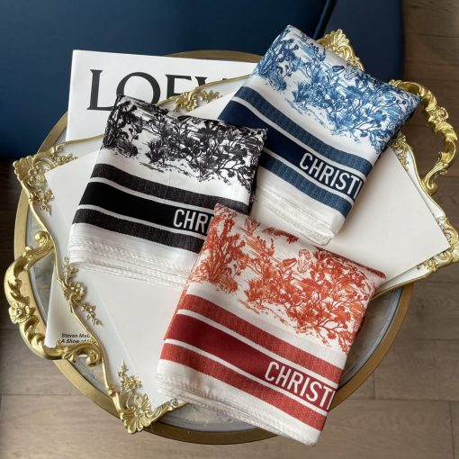Dior Toile De Jouy Sauvage Scarf Black - Image 2