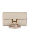 Hermes Constance Wallet To Go Beton Evercolor Gold Hardware