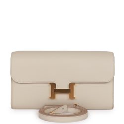 Hermes Constance Wallet To Go Beton Evercolor Gold Hardware