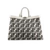 Fendi Peekaboo Ff Logo Xtote Black And White 40Cm