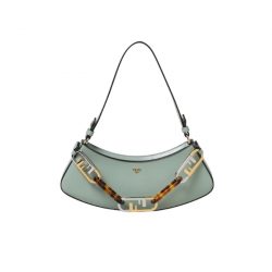 Fendi O'Lock Swing Pouch Bag Blue 32Cm