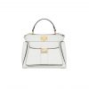 Fendi Peekaboo Mini Bag Leather Bag With Baguette Pocket White 23Cm 8Bn244Amcxf0K7E