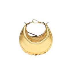 Fendi Fendigraphy Nano Mini Leather Mini Bag Metallic Gold 16Cm