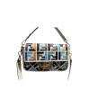 Fendi Baguette Multicolour Canvas Bag With Ff Embroidery 26Cm 8Br600Anh4F1L2D