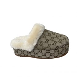 Gucci Slipper Mit Gg Horsebit Monogram In Brown