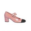 Chanel Mary Janes Lambskin And Grosgrain Pink