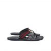 Gucci Double G Thong Leather Green And Red