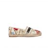 Dior Granville Espadrille Cotton With Hibiscus Embroidery Multicolor