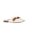 Gucci Women's Princetown Leather Slipper White 629084