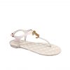 Chanel Cc Logo Thong White Sandals G36238