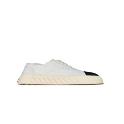 Chanel Cc Sneakers Canvas Mix In White