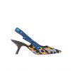 Dior J'Adior Slingback Pump Comma Heel Blue