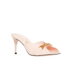 Gucci Sylvie Chain Mule Sandals Pink