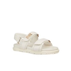 Dior Dioract Sandal Lambskin White Kcq547Lab S03W