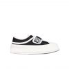 Chanel White Cc Cap Toe Slipon Sneaker Black