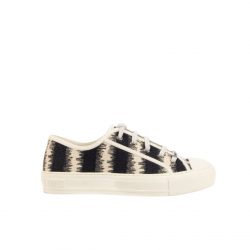 Dior Walk'N'Dior Sneakers D-Stripes Embroidered Cotton Black