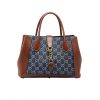 Gucci Gg Denim Jackie 1961 Tote Blue Denim 30Cm