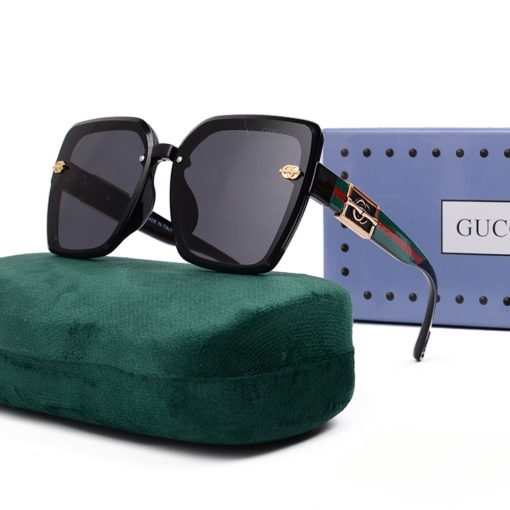 Gucci Gg Square Sunglasses With Logo Black - Image 2