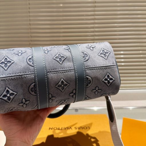Louis Vuitton Keepall Bandouliere 25 Monogram Washed Denim Canvas 24Cm M22762 - Image 6