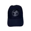 Hermes Logo Canvas Cap Black