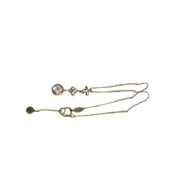 Louis Vuitton Color Blossom Lariat White Mother-Of-Pearl And Diamond Necklace Q94262