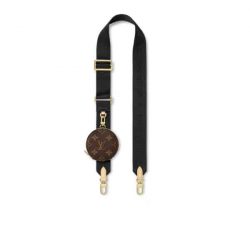 Louis Vuitton Bandouliere Black Strap Monogram J02487