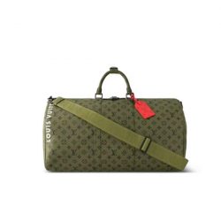 Louis Vuitton Keepall Bandouliere 55 Bag Green 48Cm M23963