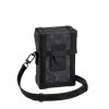 Louis Vuitton Vertical Trunk Black Canvas And Black Leather 17.5Cm M82077