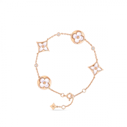 Louis Vuitton Colour Blossom Bb Multi Motif Bracelet Pink Gold White Mother Of Pearl And Diamonds Q95596
