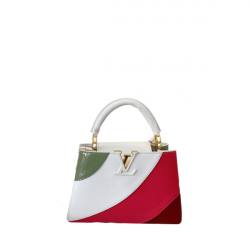 Louis Vuitton Capucines 27Cm Red And White M59864