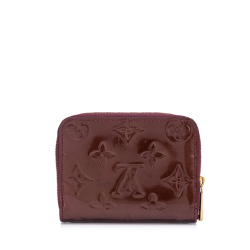 Louis Vuitton Verni Zippy Coin Wine Brown Wallet 11Cm M61231