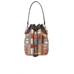 Fendi Mon Tresor Mini Bag Multicolor Canvas 18Cm 8Bs010Apkef1Mb5