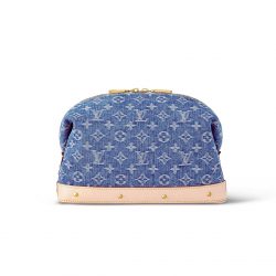 Louis Vuitton Pochette Cosm?Tique Gm Denim Blue 27Cm M24317