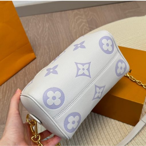 Louis Vuitton Speedy Bandouliere 20 White And Pale Lavender 20Cm - Image 8