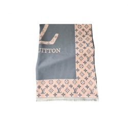 Louis Vuitton Cashmere Scarf Monogram Grey