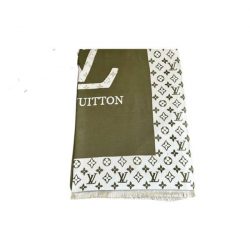 Louis Vuitton Cashmere Scarf Monogram Green