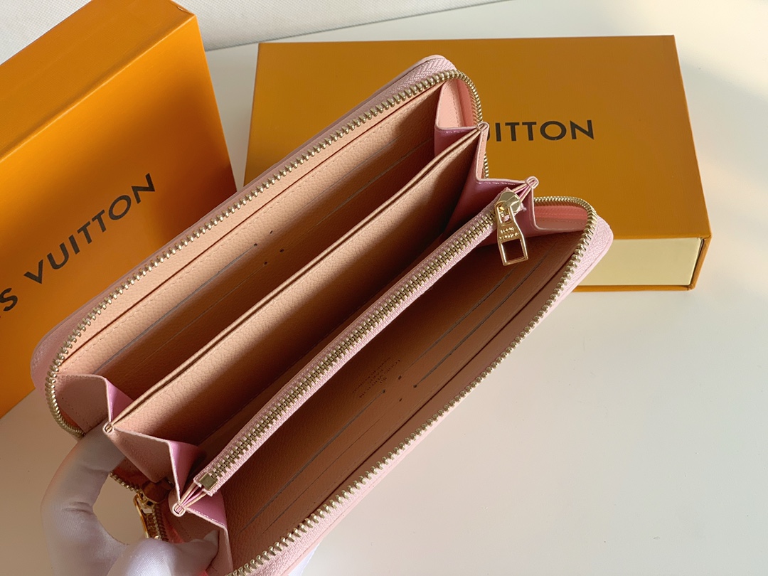 Louis Vuitton Zippy Wallet Pink 19Cm - Image 6