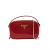 Prada Patent Leather Mini Pouch Red 18Cm 1Nr025 069 F0E06